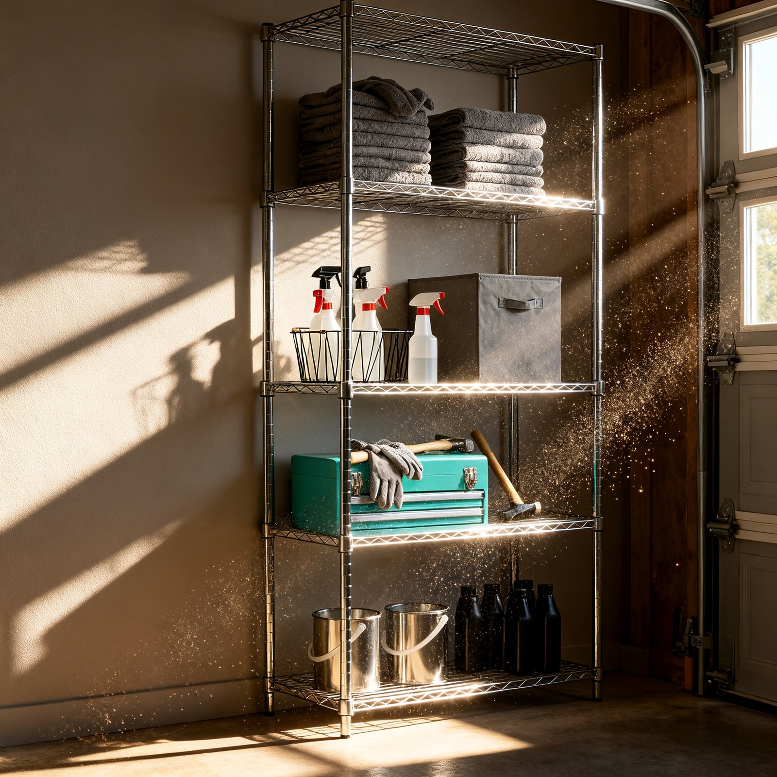 Wire Shelving in action