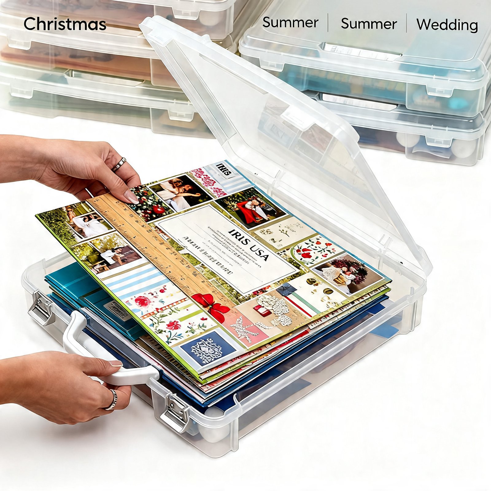 scrapbook storage in action