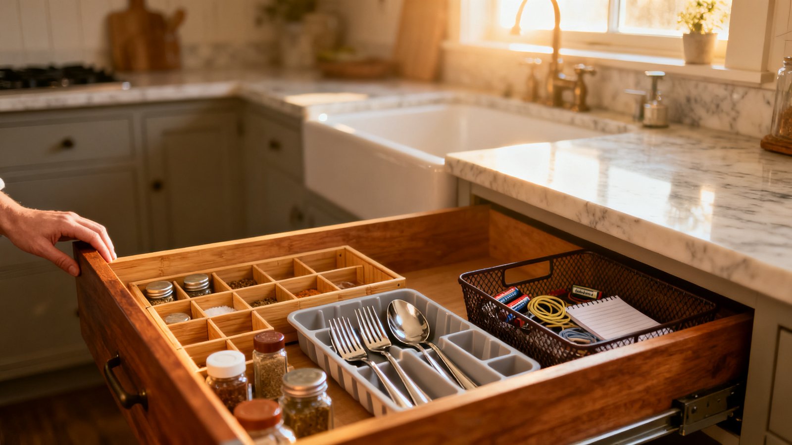 best drawer organizers kitchen - Illustration 1