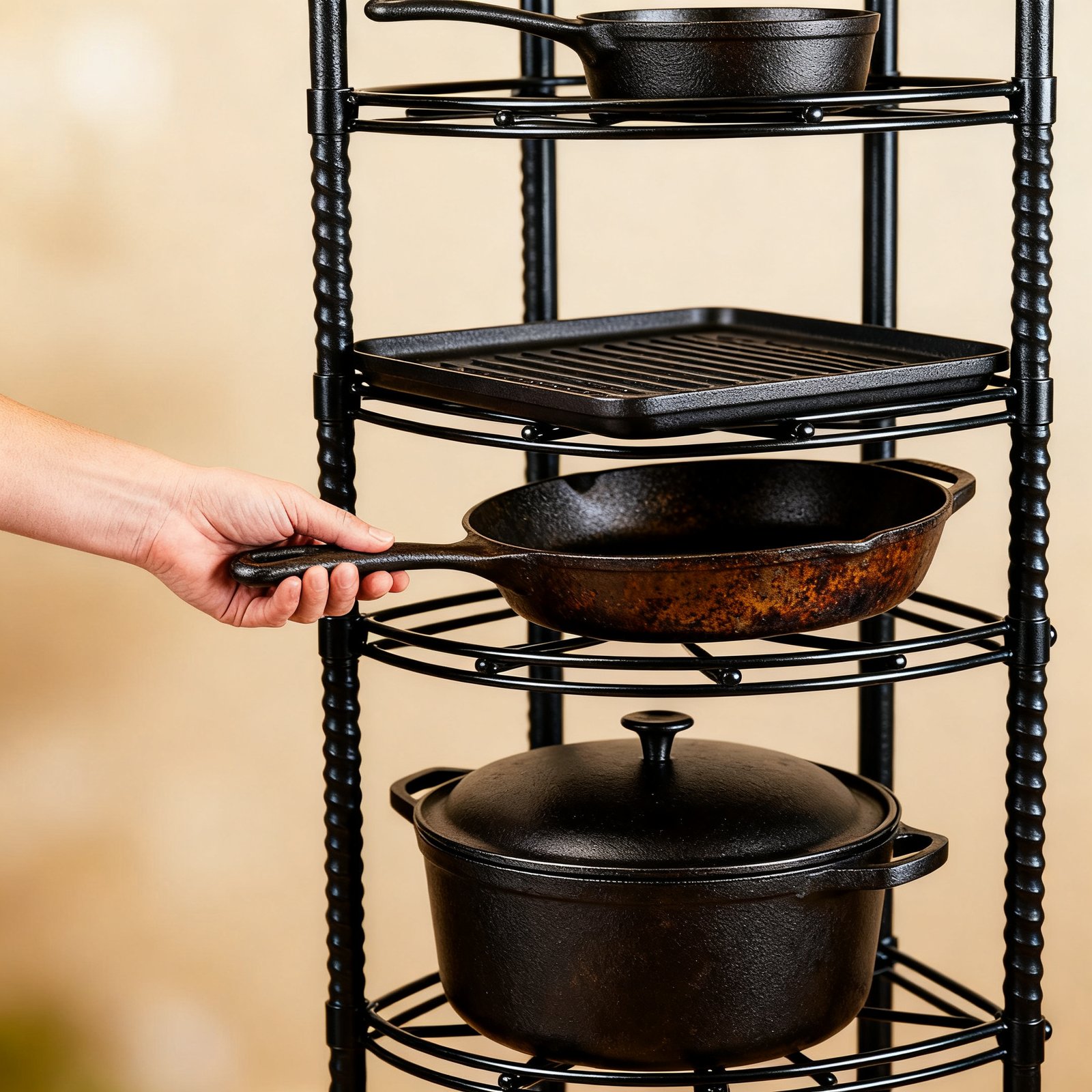 pot rack in action